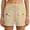 Light Yellow, variant on Women’s Casual Straight Leg Shorts, Summer Utility Cargo Shorts with Drawstring Waist, Blue/Black/Grey/Orange/Green/Light Yellow, S,M,L,XL,XXL,XXXL