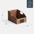 thumbnail image 2 of Best Choice Products Storage Pantry Baskets for Organizing, Wicker Basket w/ Built-in Handles - Chestnut, 2 of 9