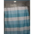 thumbnail image 4 of JUPA Place Modern Stripe Shower Curtains - Blue & White Shower Curtain for Bathroom - Lightweight Eco-Friendly Bathtub Curtain, 4 of 6