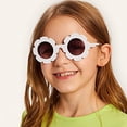thumbnail image 2 of Gafas de sol para niños con diseño de flores redondas y lindas gafas de sol para niños pequeños UV 400, 2 of 3