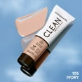 thumbnail image 4 of COVERGIRL Clean Invisible Liquid Foundation, 105 Ivory, 1.0 fl oz, 4 of 15