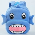 thumbnail image 2 of ATAIKU Toddler Backpacks for Boys and Girls 2-5 Years, 10 Inch Plush Backpack 3D Animal Cartoon Mini Backpack for Preschool Kindergarten - Shark, 2 of 5