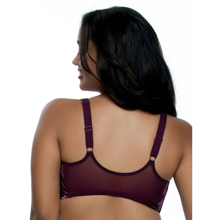 Paramour by Felina  Angie Front Close Minimizer Bra (Aubergine Ombre,  42DDD) 
