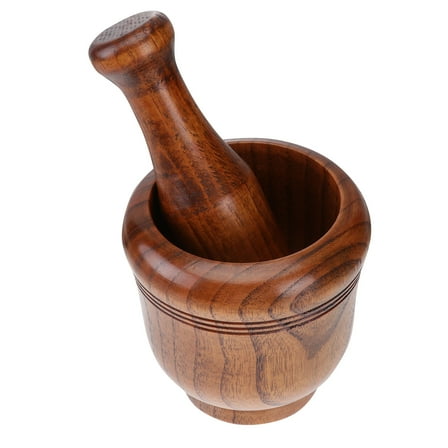 WEUVEB Garlic Crusher Tool Garlic Masher Wood 1 Set 3.93X3.73X3.73in