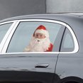 thumbnail image 5 of Pegatinas para ventanas de coche con decoración de Papá Noel, pegatinas autoadhesivas de PVC para decoración navideña, pegatinas divertidas de Papá Noel, 5 of 5