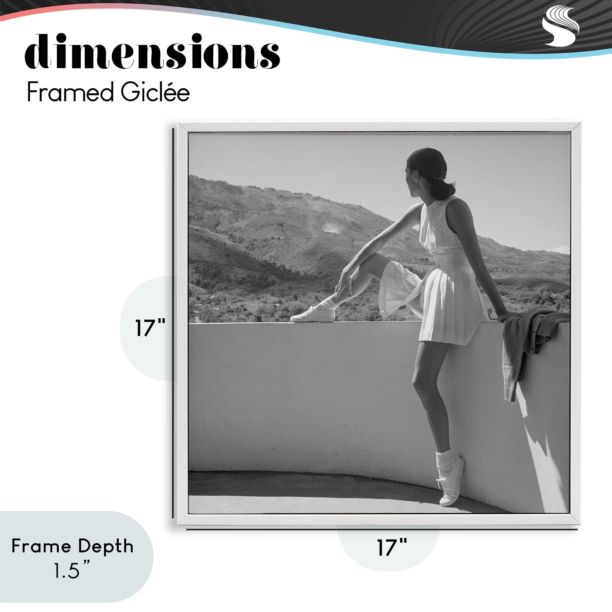 Stupell Industries Woman In Tennis Outfit White Framed Giclee Art, design by Toni Frissell