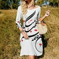 thumbnail image 3 of Persian Calligraphy (Life & Time) Womens Summer Dress Tie Back A Line Flare Dress, 3 of 9