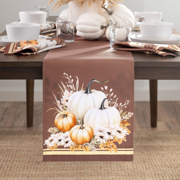 Elrene Home Fashions Wheatland Harvest Fall Table Runner, Multicolor, 13"W x 70"L