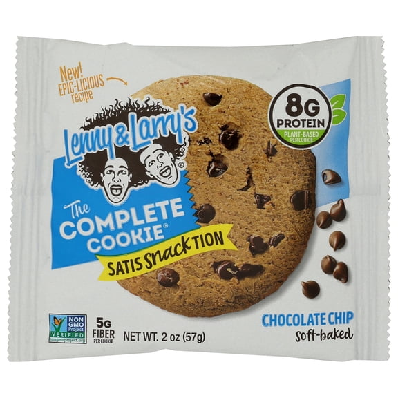 Lenny & Larrys - Chocolate Chip Complete Cookie - 2 OZ, Case of 12