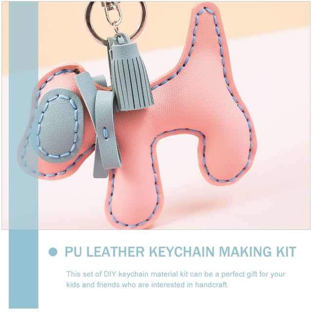 UPGRATOR 1Jgo Kit De En PU Para Llavero En De Ideal Para Manualidades