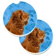 thumbnail image 1 of CoolCookware Ensemble de 2 sous-Verres de Voiture en Épagneul Bleu, 1 of 1