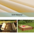 thumbnail image 2 of Sandbox Sandpit Cover, Kids Sandbox Cover for Sand and Toys Protection, Square Sandbox Protective Cover with Drawstring Beige 200*200*20cm, 2 of 5