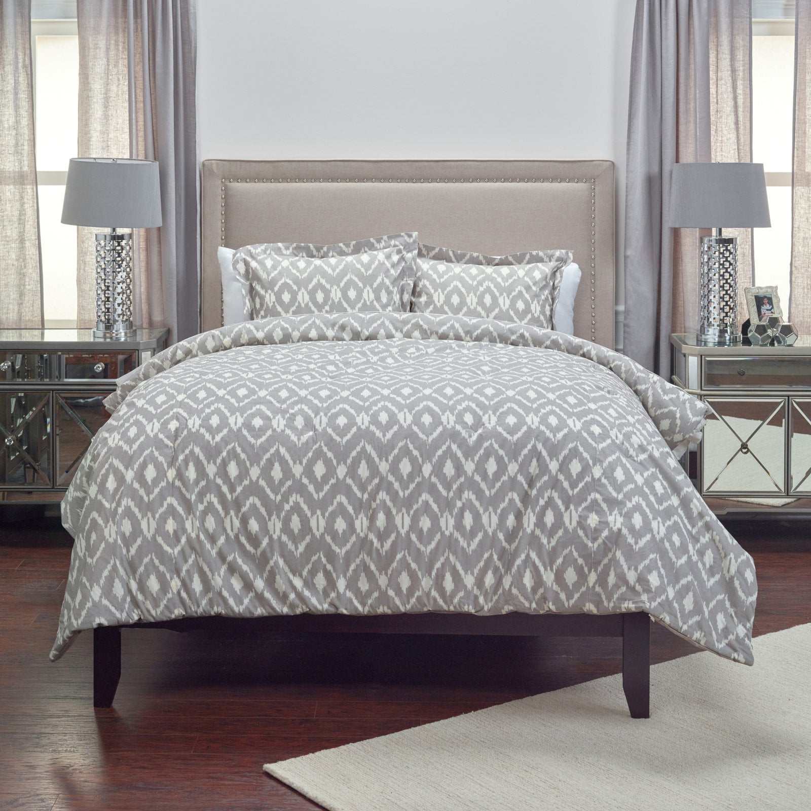 Rizzy Home Bt3002 K Kalaloo Indigo King Bedding Set