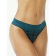 thumbnail image 2 of Joyspun Women's Modal and Lace Thong Panties, 3-Pack, Sizes S to 3XL, 2 of 3