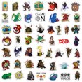 thumbnail image 3 of Pegatinas de dibujos animados de anime de mazmorras y dragones, 50 unidades, PVC, 3 of 3