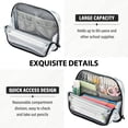 thumbnail image 5 of Standing Pencil Case with Base Large Capacity Stationery Pouch Pen Bag with Zipper for Women Men Watercolor Ink Splashes Pattern, 5 of 7