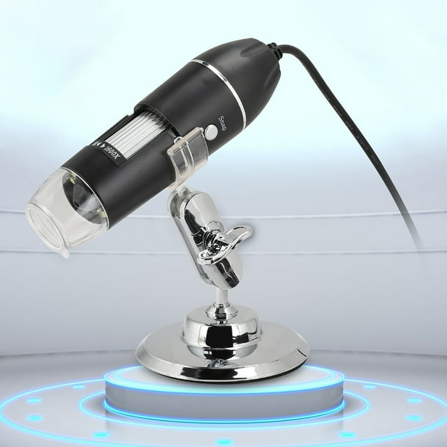 Cámara USB Para Computadora Electrónica, Microscopio Digital 1600X, Con Soporte Fijo Para Grabación De Video Dinámica, Soporte Multisistema Para Tomar Fotografías