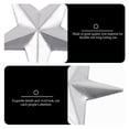 thumbnail image 3 of Miangastore Metal Five-Pointed Star Adornment Silver 100Pcs 1.6x1.6in, 3 of 9