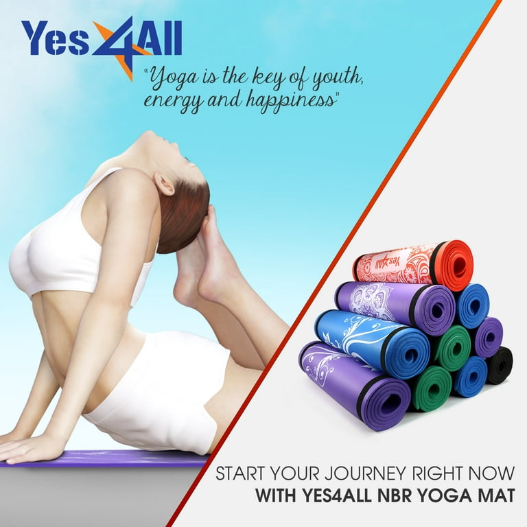Yes4All Premium NBR Exercise Yoga Mat 