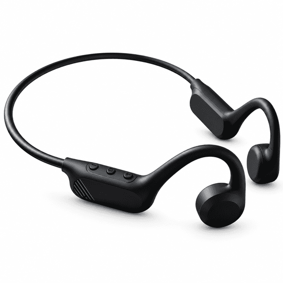 Bone Conduction Headphones, Open Ear Earbuds with Bluetooth 6.0, Balanced Audio, Reduced Sound Leakage, 12 Hr Playtime, IP65 Waterproof Secure Fit, Bluetooth Earbuds for Running, Workout & Cycling