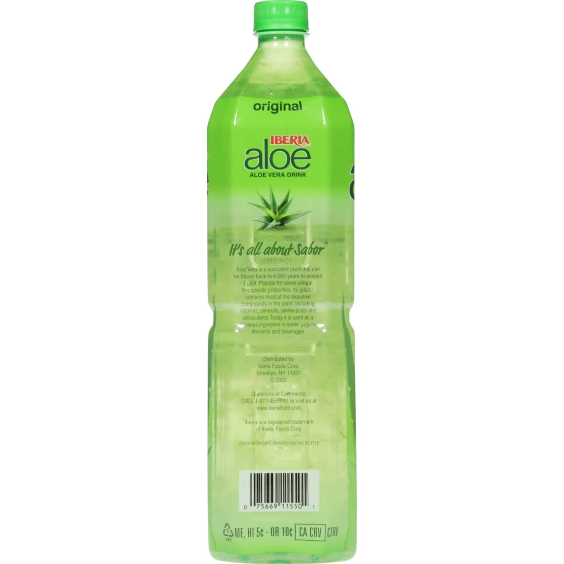 Iberia Original Aloe Vera Drink with Pure Aloe Pulp 50.8 fl oz