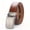 Brown, variant on Men's Automatic Ratchet Belt, 33.49"-61.02" Plus Size Business Dress Belt, 1.38 Inch Wide Leather Belt, Black & Brown Strap, Black & Silver Buckle