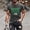 002 Dark Gray, variant on Mens St. Patrick's Day Short Sleeve T-Shirt Four Leaf Clover Print Crewneck Pullover Basic Casual Workout Top