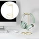 thumbnail image 3 of Soporte para auriculares de escritorio, moderno y organizador, para juegos de PC. Oro, 3 of 9