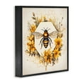 thumbnail image 4 of Stupell Industries Hexagon Bee Wreath Animals & Insects Painting Black Framed Art Print Wall Art, 12 x 12, 4 of 10