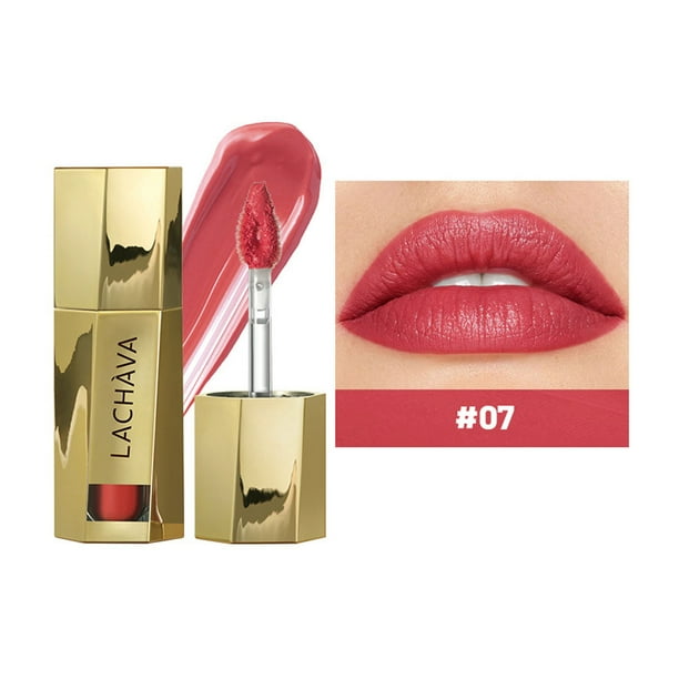 Fiudx Liquidación de ahorros de verano Brillo labial humectante mate, brillo labial nude voluminizador, suave, 3 ml