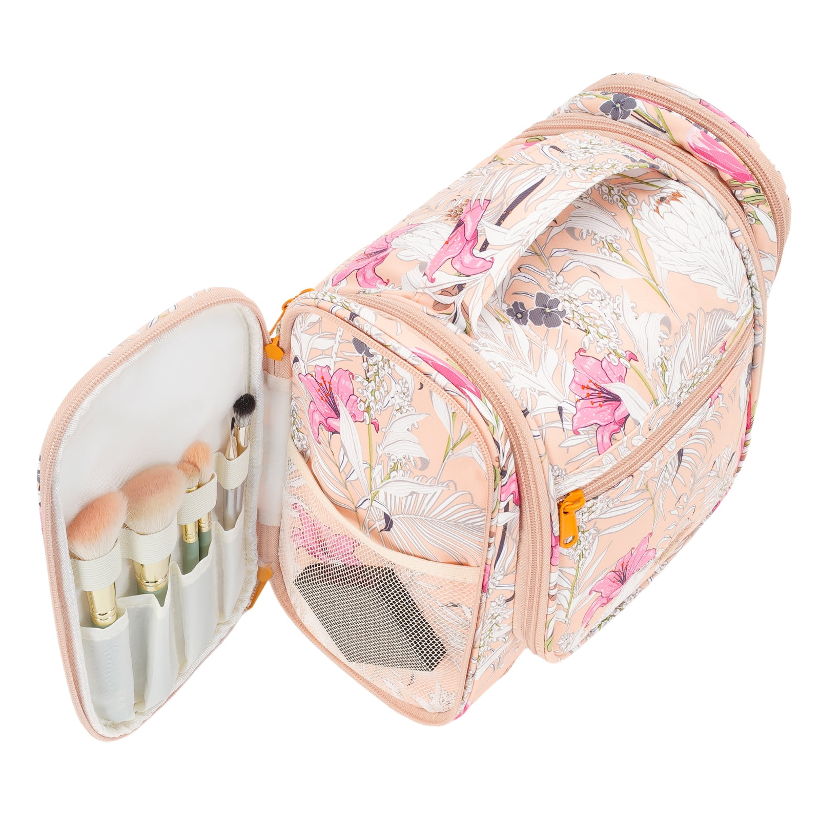 Narwey Large Hanging Toiletry Bag with Hook Makeup Cosmetic Organizer with Multiple Compartments Foldable for Men Women Travel Essentials