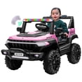 thumbnail image 1 of Camioneta Montable Eléctrico Con Control Remoto para niña niño con asientos de piel carro Todo terreno BCX-7 Enyz Led neon y muticolor Música Bluetooth edades de 2 a 5 años, 1 of 8