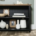 thumbnail image 3 of Walker Edison Modern Farmhouse Solid Wood Storage Console Table, Black/Reclaimed Barnwood, 3 of 17
