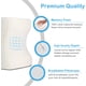 thumbnail image 3 of Almohada para piernas con clip para mujeres embarazadas, almohada para piernas de espuma viscoelástica de plástico de rebote lento, almohada para piernas cuadrada (idea dorada) Vhermosa LN-0856, 3 of 7