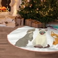 thumbnail image 5 of Balery Pet Care Grooming Printed Christmas Tree Skirt , Merry Christmas Party Christmas Tree Decoration,Adjustable Tree Skirt-48", 5 of 6
