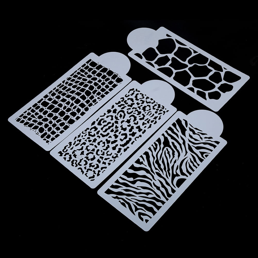 Reusable Cookie Baking Stencils, Cake Decorating Stencils, 4pcs DIY