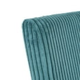 thumbnail image 6 of 2Pcs 4Pcs/Set Modern Turquoise Simple Dining Chair Fabric Upholstered Chairs Home Bedroom Stool Back Dressing Chair Black Metal Legs(set Of 2), 6 of 11