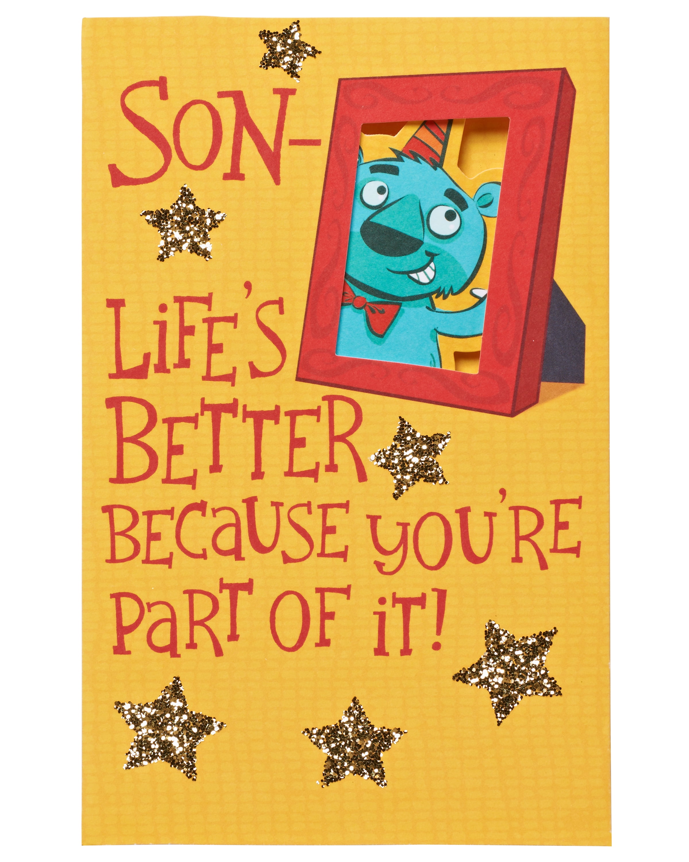 American Greetings Funny Birthday Card for Son (Life's Better)