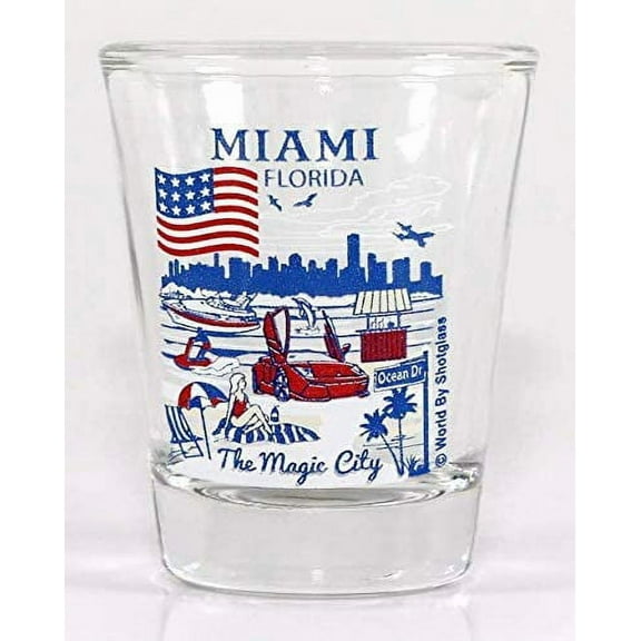 Miami Florida Great American Cities Collection Shot Glass