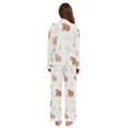 thumbnail image 3 of FORMRS Womens Pajama Set Long Sleeve Top and Pants with Pockets Soft Comfy Lounge Sleepwear, Sizes S-2XL, Gray Bears, 3 of 7