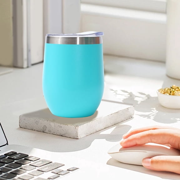 Yaoyar Mini Stainless Steel U-Shaped Eggshell Cup 12oz Beer Cup Men and Women Creative Small Capacity Vacuum Cup Cup