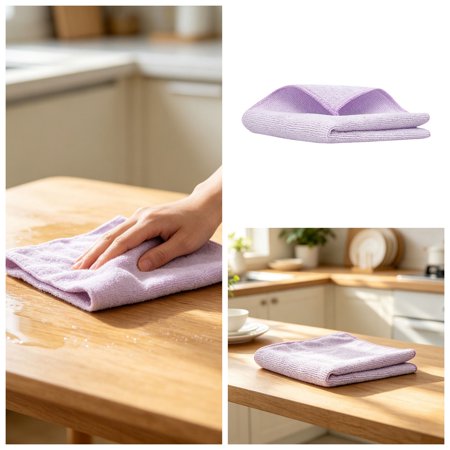 Thick Kitchen Microfiber Dish Cloths Microfiber Cleaning Cloth Warp‑Knit Reusable Textured Microfiber Dish Wipe Lint‑Free Quick‑Drying Dishwashing Rags High‑Absorbency Dish Towel for Home Clean