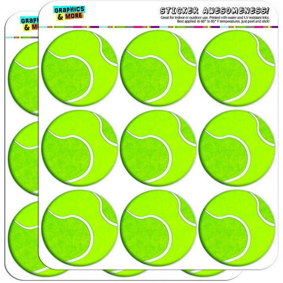 Tennis Ball 18 2" Planner Calendar Scrapbooking Crafting Stickers