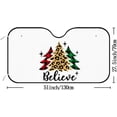 thumbnail image 2 of Car Windshield Sun Shade Merry Christmas New Year Spring Believe Sun Visor Protector Foldable Cover For Car Truck SUV Van Women Men 51x27.5inch Keep Vehicle Cool, 2 of 5