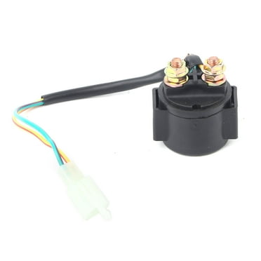 Starter Relay Solenoid for Chinese Scooter ATV 50cc 125cc 150cc 250cc Motorcycle Solenoid, Dirt Bikes Scooters Go Kart Quad 4 Wheelers Pit Bike Moped Auto