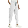 thumbnail image 5 of Womens Scrub Pants Jogger 4 Way Stretch Nurse Cargo Pants with Pocket Comfortable Medical Work Pants White M, 5 of 5