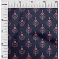 thumbnail image 1 of oneOone Cotton Poplin Fabric Leaves & Floral Block Printed Craft Fabric BTY 56 Inch Wide, 1 of 4