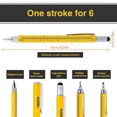 thumbnail image 2 of LEEYNEER 6 in 1 Multitool Pen  Cool Gadgets for Men  Gifts for Dad  Stocking Stuffers for Men  Unique Christmas Gifts for Men, 2 of 7