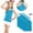 Blue A, variant on SGFCWSX Kids Racerback Tank Tops 5 Pack Solid Color Sleeveless Basic Top Hot Pink Size 6 Years
