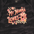 thumbnail image 4 of Inktastic Nonna Loves Me Granddaughter Flowers Girls Baby Bodysuit, 4 of 5